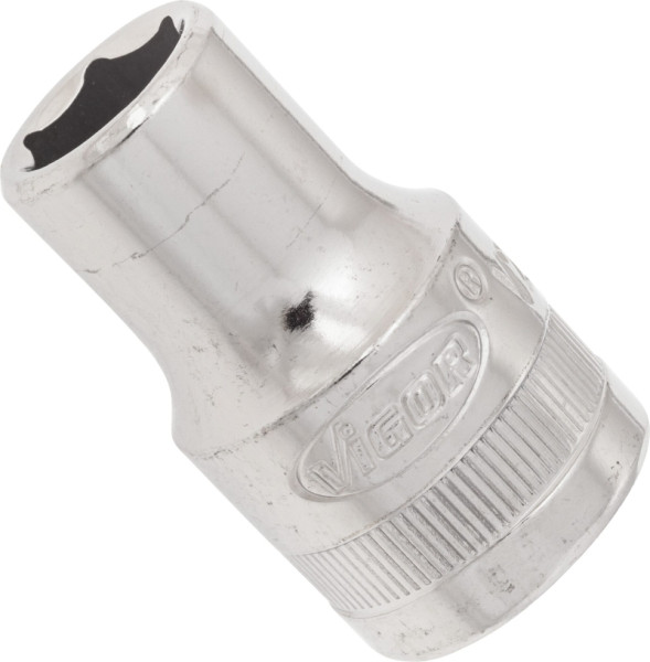 Insert de clé à douille VIGOR, carré creux 12,5 mm (1/2 pouce), profil à six pans extérieurs, 11 mm, V2598N