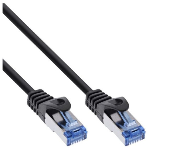 Helos Outdoor câble patch S/FTP Cat 6a noir 1.0m, 315757