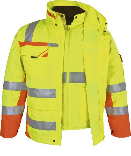 Parka de protection d'avertissement PKA 3in1, jaune/orange, taille: S, WIPA3in1-GEO-002