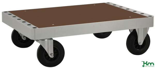 Chariot plate-forme Kongamek, sans freins, 1000 x 700 x 300 mm, série 100, KM130-2