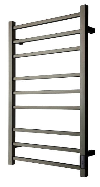 Sèche-serviettes électrique TVS ELDO 9F, noir, avec minuterie, 860 x 530 mm, ELDO9F-SO