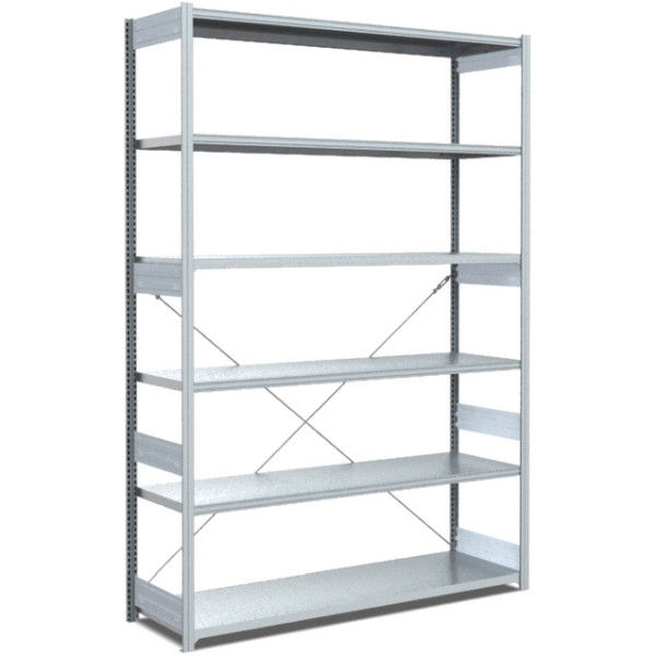 Rayonnage BITO type : L/M/S champ de base 40mm jeu de sol /L 100kg 2499x1296x524 galvanisé, C1230-0019