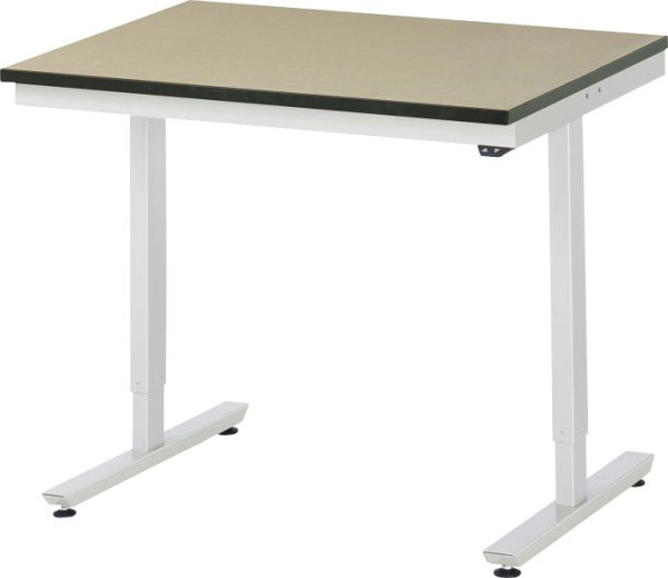 Table de travail RAU série adlatus 150 (réglable électriquement en hauteur), plan de travail en MDF, 1000x720-1120x800 mm, 08-AT-100-080-F