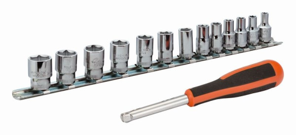Jeu de clés à douille Bahco 1/4", 14 pièces, 6729SM
