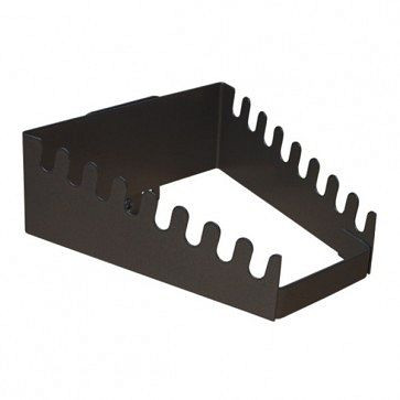 Porte-clé ADB, adapté aux trous Euro (10x10 mm / 38x38 mm), pour 8 clés, couleur : noir, RAL 9005, 73158