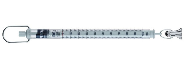 Balance à ressort PESOLA 1000g, graduation 10g, Light Line, bleu foncé, avec pince, 11000