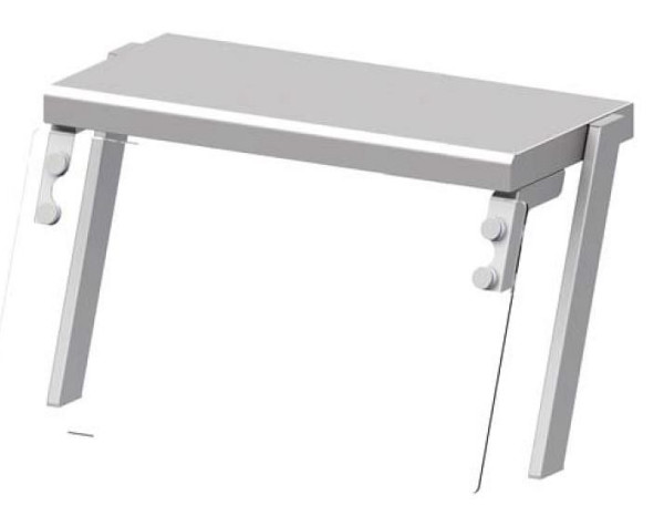 Étagère supérieure Stalgast avec pare-haleine en verre, lampe chauffante et éclairage 767x450x450 mm pour systèmes de service alimentaire, ZS07103