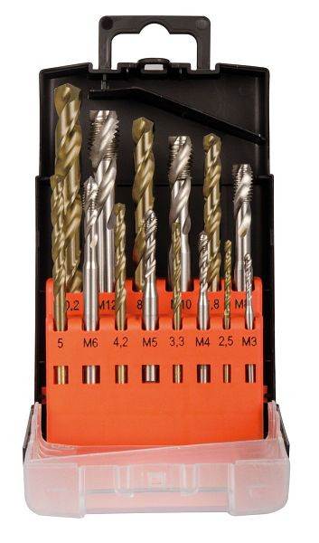 Projahn MGB set HSS-Co 14 pièces M3-M12 DIN371 / 37 6 35 ° Forme C, 91041