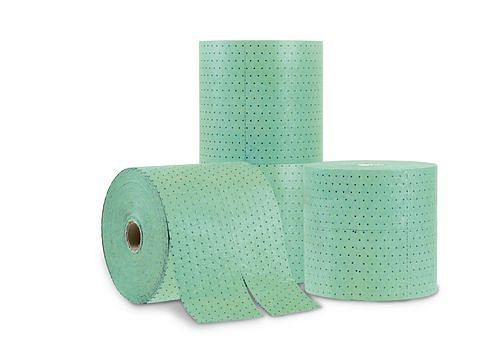 Rouleau de tampons absorbants premium DENSORB, version "Universelle", lourd, 100 cm x 45 m, 219-433