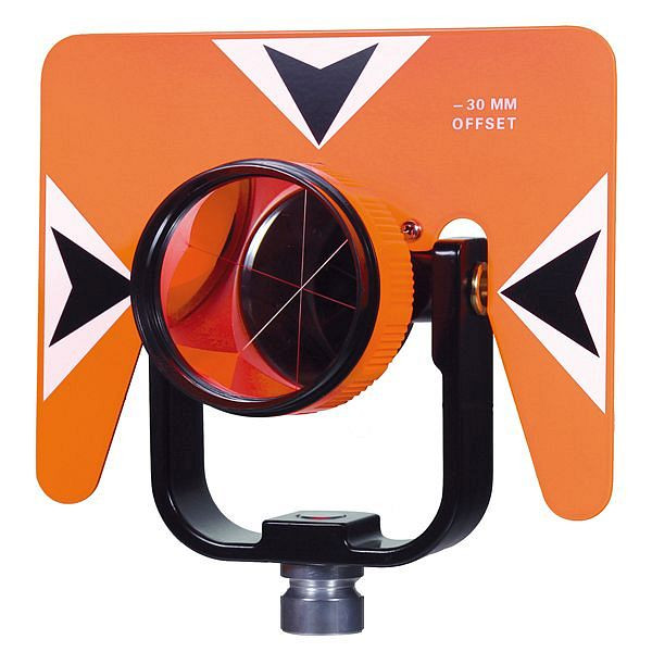 Prisme proNIVO pour offset 0 et -30 mm, avec support et plaque cible en métal, 206-6310-00