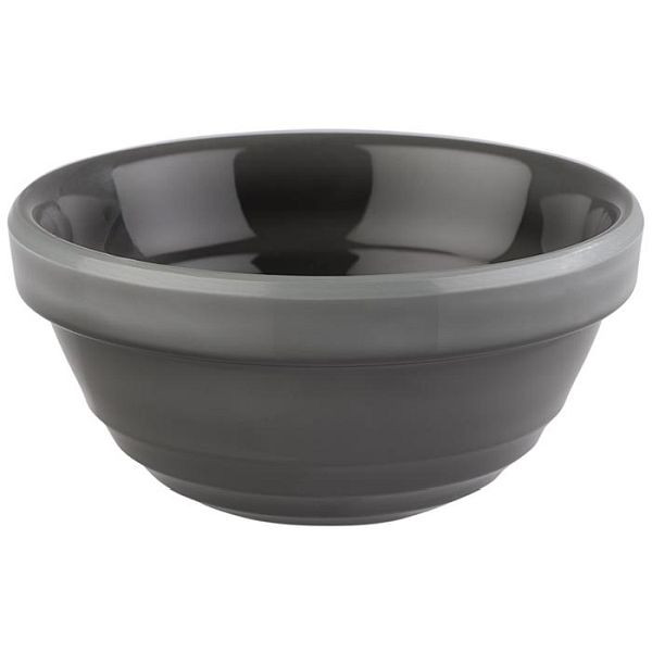 Bol APS -EMMA-, Ø 7,5 cm, hauteur : 3,5 cm, mélamine, gris, 0,06 litre, 85100
