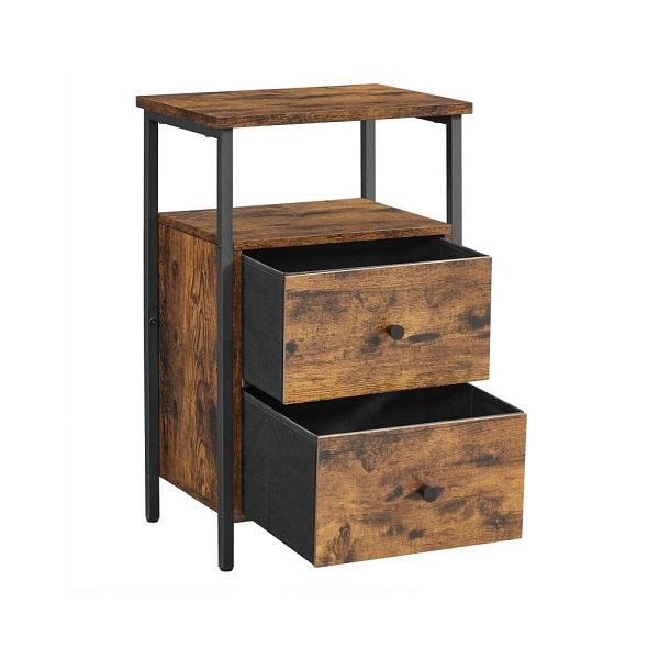 Table de chevet VASAGLE avec 2 tiroirs, LET521B01