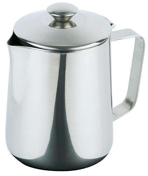 Cafetière APS, capacité d'environ 0,35 litre, acier inoxydable, avec couvercle à charnière, passe au lave-vaisselle, 10323