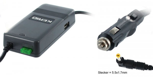 Chargeur de voiture AGI compatible avec ACER ASPIRE V3-571G, 97342
