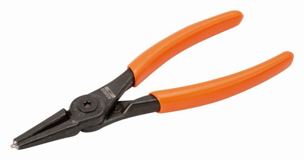 Pince pour circlips internes Bahco, mâchoire droite, poignées en PVC, 130 mm, 2800-140