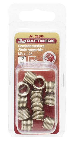 Inserts filetés Kraftwerk M8x1,25 mm (12 pièces), 28080