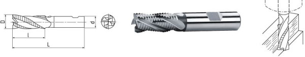 Fraise ELMAG HSS Co8 DIN 844, Ø 21,0 mm (courte), 72514