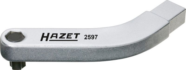 Outil d'insertion de charnière de porte Hazet, porte-embout courbé, insert carré 9 x 12 mm, profil TORX® à l'intérieur, hexagone creux 8 mm (5/16 pouce), T45, 2597