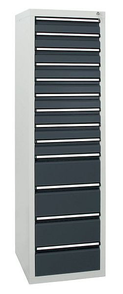 armoire à tiroirs émoussés série STS 410, RAL 7035/7016, 13 tiroirs (9x100, 4x200 mm), 7105871