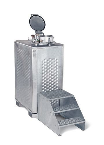 DENIOS multi-collecteur MS-TSE, 900 litres, galvanisé, pour point d'éclair supérieur à 55° C, 117-803