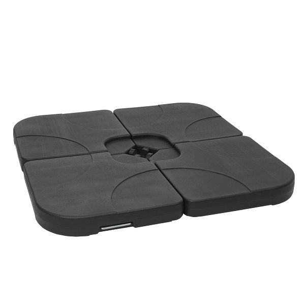 Support de parasol Mendler HWC-F78, support de parasol pour feu de circulation, support de parasol de marché pour Bodenkreuz, remplissable 100kg, 70477