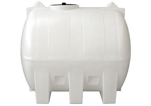 Réservoir horizontal DENIOS en polyéthylène (PE), volume de 2000 litres, naturellement transparent, 256-981