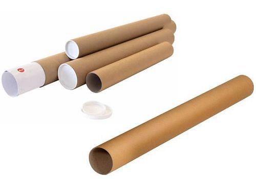 Tubes d'expédition DENIOS diamètre 80 mm, longueur 860 mm, pour format A0, paquet de 20, 299473