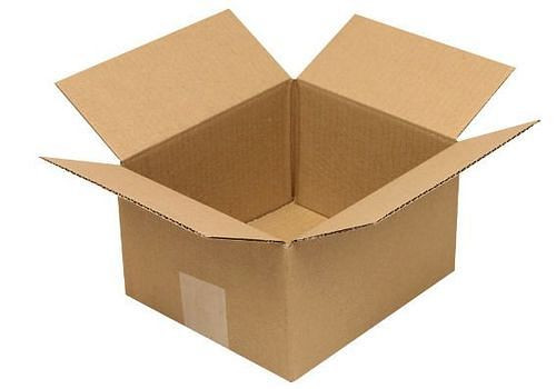 Boîte pliante en carton ondulé TransPak 1 paroi, dimensions intérieures 200 x 200 x 80 mm, qualité 1.20B, paquet de 50, 299219