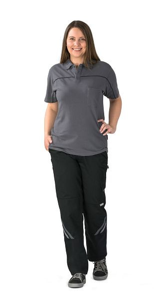 Pantalon femme Planam Highline, noir/ardoise/zinc, taille 42, 2718042