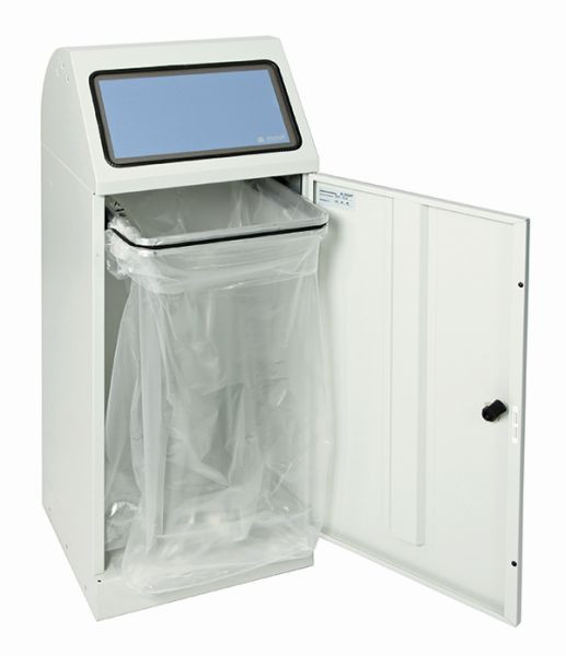 tri des déchets contondants Flex-M, RAL 7035/ProPads, support de sac, 70 litres, 665-075-0-1-735