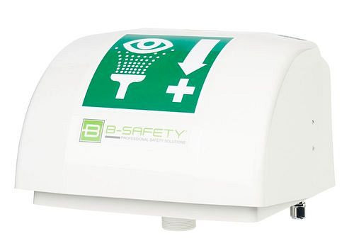 Douche oculaire B-SAFETY avec bac collecteur et couvercle, montage mural, BR 850005, DVGW, 305253