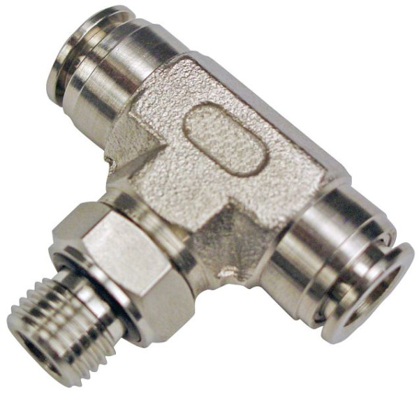 temporisateur BS-TEd-4-1/8-VA, raccord vissé en T, rotatif, acier inoxydable, tuyau Ø : 4 mm, filetage : 1/8'', UE : 10 pièces, 03020105