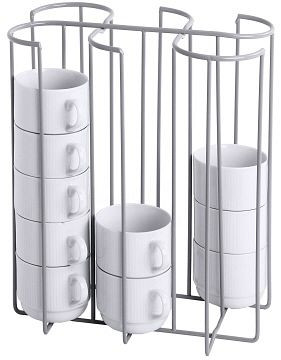Distributeur de tasses à café Contacto 6 tubes pour tasses jusqu'à Ø 87 mm, 2523/305