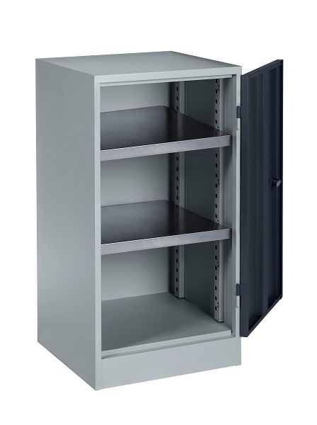Meuble de bureau SOFAME L 500 x P 500 x H 945 avec 2 étagères, sans plateau, W030100001GCBI
