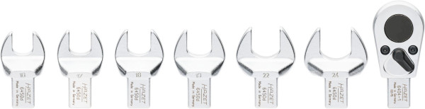 Jeu d'outils d'insertion Hazet, carré d'insertion 14 x 18 mm, profil hexagonal extérieur, carré plein 12,5 mm (1/2 pouce), nombre d'outils : 7, 6450D/7