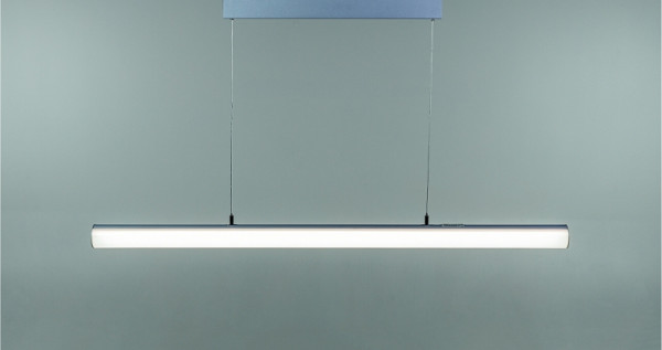 rutec Projekt RINDA luminaire suspendu, L1200, diamètre 60mm, 230V, 27.4W, IP20, 3000K, CRI80 - ALU, PFE225