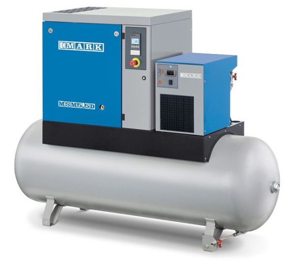 Compresseur à vis ELMAG MSM MAXI, 7,5 DF - 500/13 bar avec sécheur, pré-filtre et filtre fin et commande ES 4000 Basic, 11248