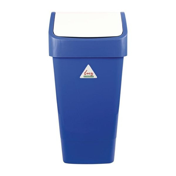 Poubelle SYR avec couvercle basculant bleu 50L, CC082