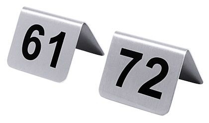 Plaques d'immatriculation de table Contacto 61-72 avec sérigraphie noire, 1054/672
