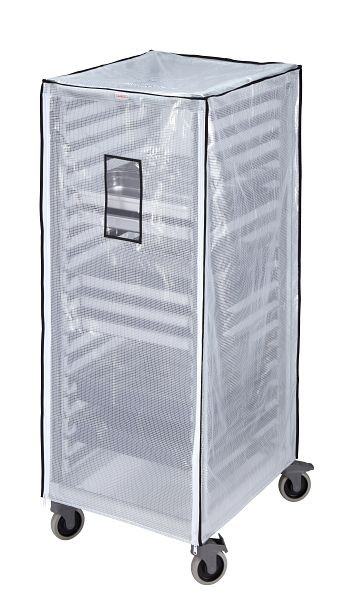 Housse Cambro/housse en vinyle pour chariot CAMSHELVING® GN-2/1, version haute, paquet de 6, GBCTUGNPR21CLR