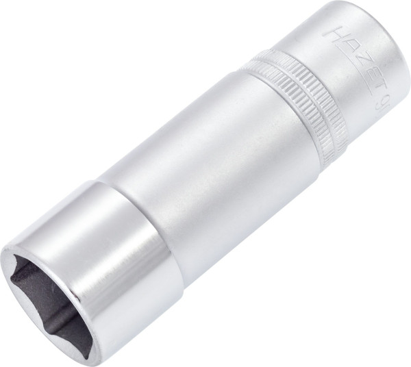 Douille Hazet, hexagonale, carré creux 12,5 mm (1/2"), 21 mm, type long avec moletage, 900LG-21