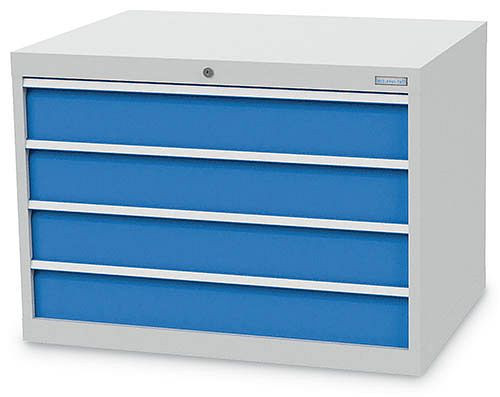 Armoire à tiroirs Bedrunka+Hirth, profondeur 736 mm, R 36-24, nombre de tiroirs : 4, dimensions en mm (LxPxH) : 1005 x 736 x 719, 170/0040V10