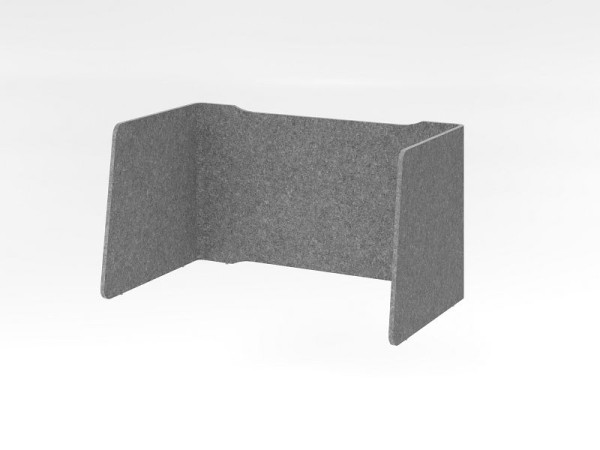 Enceinte acoustique Hammerbacher, 3 côtés, pliée, 114x65 cm, VARE6012/5