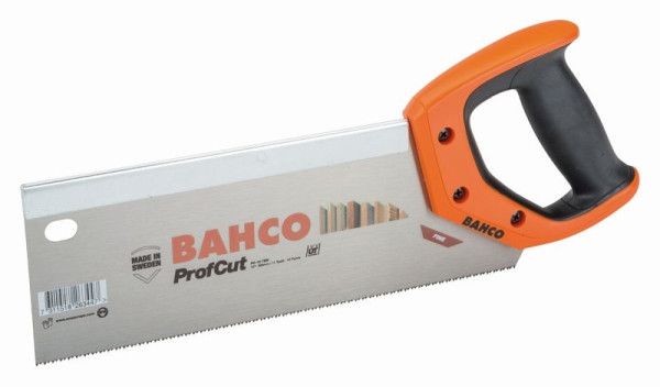 Scie à dos Bahco Profcut, 300 mm, 11/12 dents par pouce, pour matériaux fins à moyennement grossiers, PC-12-TEN
