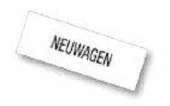 Encart publicitaire Eichner &quot;Neuwagen&quot;, format : 297 x 105 mm noir, pour affichage publicitaire des prix 9219-01079, 9219-00340
