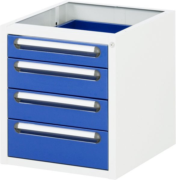Conteneur sous plan RAU avec 4 tiroirs, 480x545x600 mm, E-US-3-4A.11