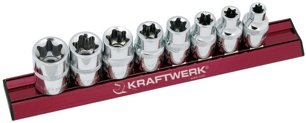 Jeu de douilles Kraftwerk MagAlu E-Torx® 1/2 "8 pièces, 320099
