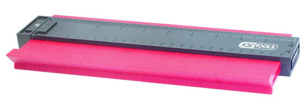 Jauge de contour KS Tools, plastique, longueur 280 mm, 140.2147
