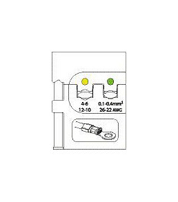 Insert de module GEDORE pour cosses de câble isolées, 0,1-6, 1830554