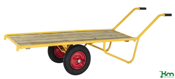 Kongamek Heavy Duty Chariot 2326 x 615 x 775 mm, Jaune, 2 Roulettes Fixes, KM129PF